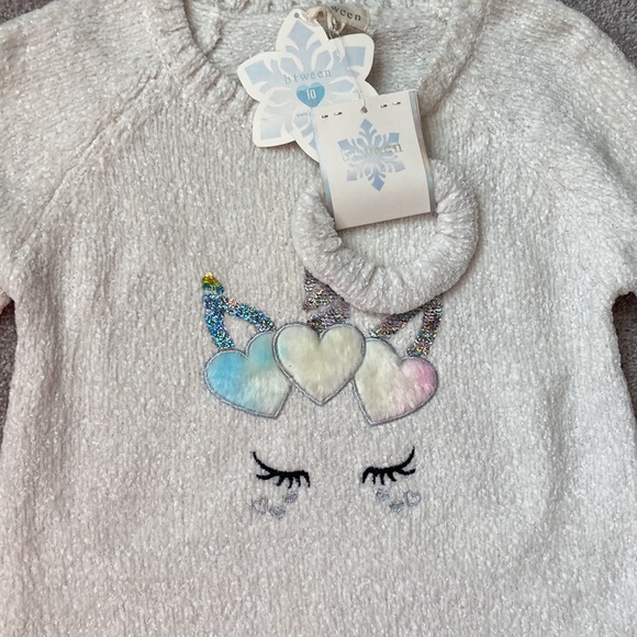 Girls Unicorn Sweater - Picture 4 of 6